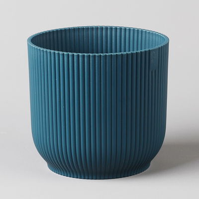 Elho Übertopf 'Vibes', tiefes blau, ca. Ø 14 cm x H 13 cm, 3er-Set