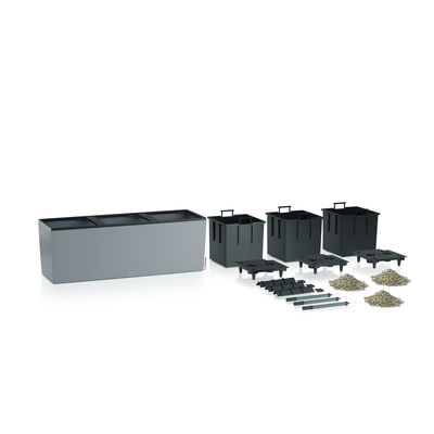 Lechuza 'Trio Stone 30', steingrau, ca. 100 x 32,5 x H 34,5 cm