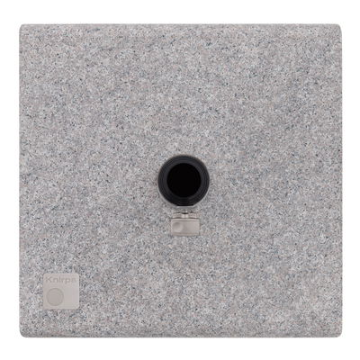 Granitsockel, hell, ca. 7 x 55 x 55 cm, ca. 40 kg