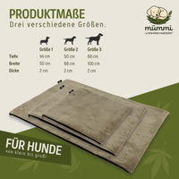 Mümmi by Rohrschneider Hundematte Cord, taupe, ca. 44 x 50 x 2 cm Mümmi by Rohrschneider Hundematte Cord, taupe, ca. 44 x 50 x 2 cm