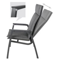 Alu-Hochlehnersessel Salina inkl. Auflage