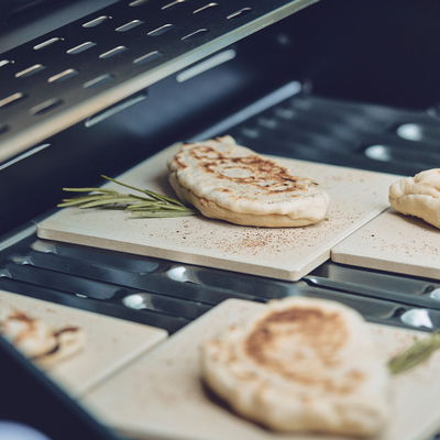 Enders Pizzastein, 4er-Set, braun, Cordierit, 1 x 19 x 10,9 cm