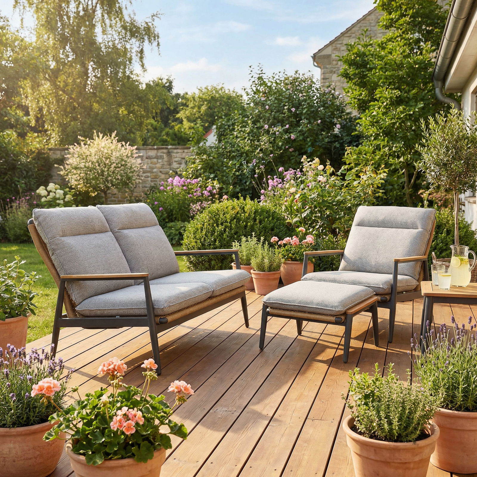 Kölle Loungebank 'Bali', grau Kölle Loungebank 'Bali', grau