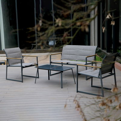 Loungegruppe 'Dublin', 4-tlg., grau Loungegruppe 'Dublin', 4-tlg., grau