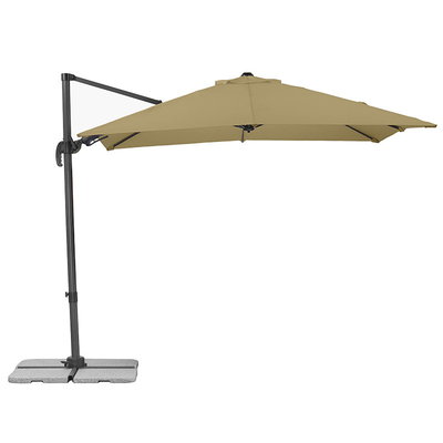 Sonnenschirm Rhodos eco Twist, ca. 270 x 270 cm, taupe