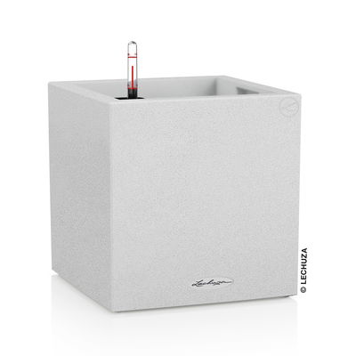 Lechuza 'Canto Stone 40 low', quarzweiß, ca. 40 x 40 x H 40cm