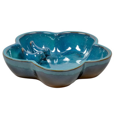 Kölle Vogeltränke, blau, ca. Ø 40 x H 6,5 cm