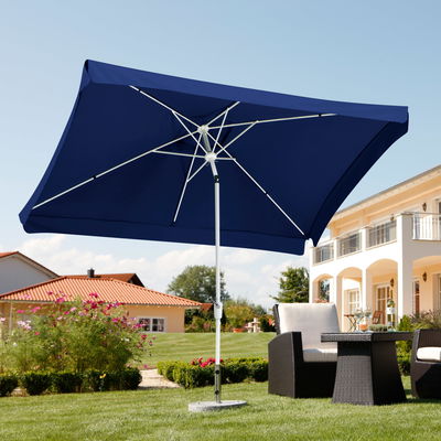 Mittelstockschirm 'Oslo', blau, ca. 300 x 200 cm
