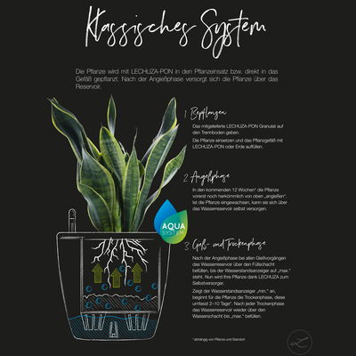 Lechuza 'Canto Stone 40 high', quarzweiß, ca. 40 x 40 x H 76 cm