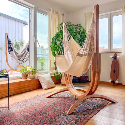 La Siesta Ständer für Hängesessel 'Udine', braun