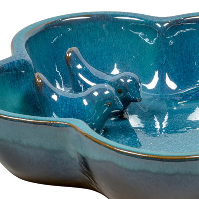 Kölle Vogeltränke, blau, ca. Ø 40 x H 6,5 cm