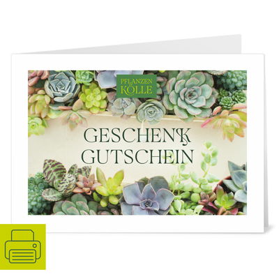 Geschenk zum Ausdrucken 'Sukkulente' Geschenk zum Ausdrucken 'Sukkulente'