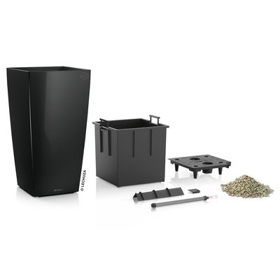 Lechuza 'Cubico 40', schwarz, ca. 40 x 40 x H 75 cm