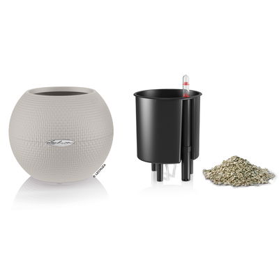 Lechuza 'Puro Color 20', sandbraun, ca. Ø 20 x H 16 cm