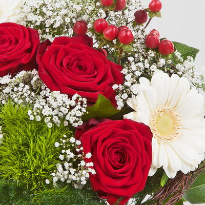 Blumenstrauß 'Mein Valentin', handgebunden