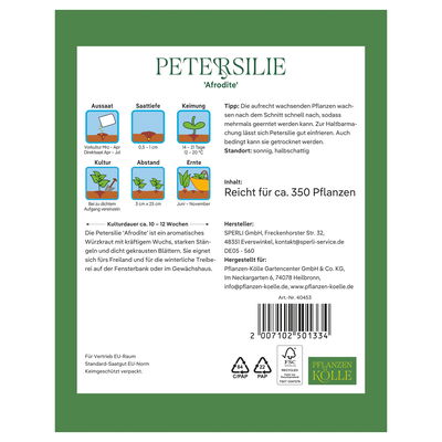 Kölles Beste Kräutersamen, Petersilie 'Afrodite'