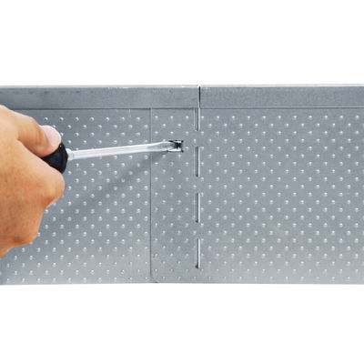 Rasenkante 'Noppen', verzinkt, H13 x L118 cm Rasenkante 'Noppen', verzinkt, H13 x L118 cm
