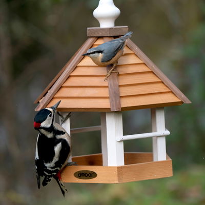 Vogelfutterhaus 'White Wood', ca. 32 x 28 x H33 cm Vogelfutterhaus 'White Wood', ca. 32 x 28 x H33 cm