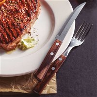 Steak-Pizza-Messer, Stahl/Holz