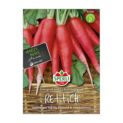 Gemüsesamen, Rettich 'Ostergruß Rosa 2 Frühlingsgruß' Gemüsesamen, Rettich 'Ostergruß Rosa 2 Frühlingsgruß'