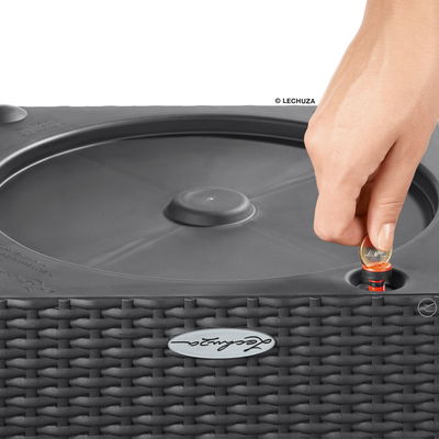 Lechuza 'Cube Cottage 50', granit, ca. 49 x 49 x H 49,5 cm