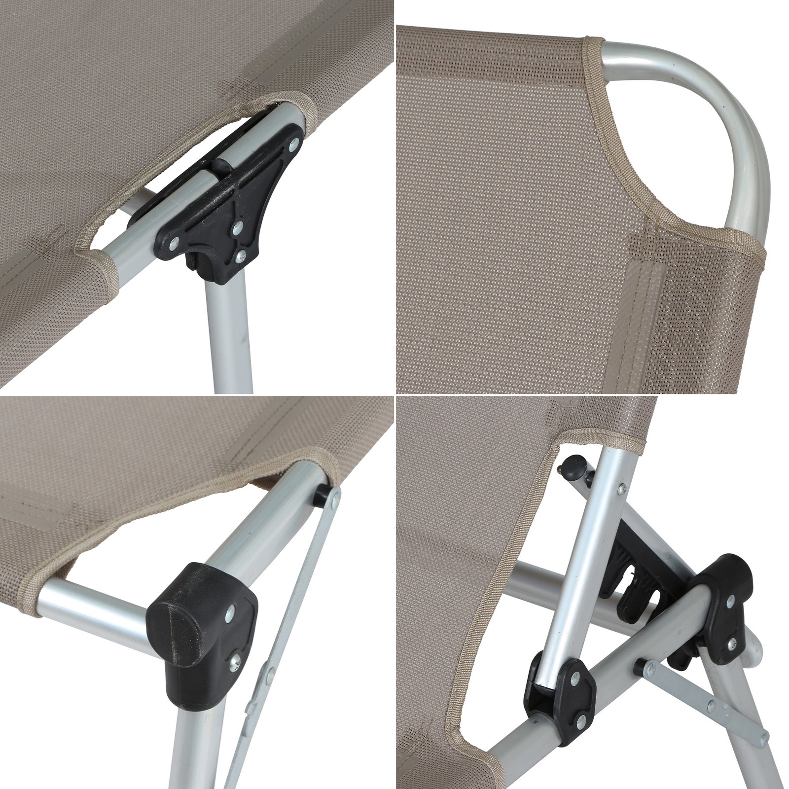 Dreibeinliege XXL, taupe Dreibeinliege XXL, taupe