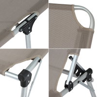 Dreibeinliege XXL, taupe Dreibeinliege XXL, taupe