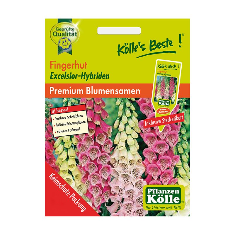 Kölle's Beste Blumensamen Fingerhut (Digitalis Excelsior)