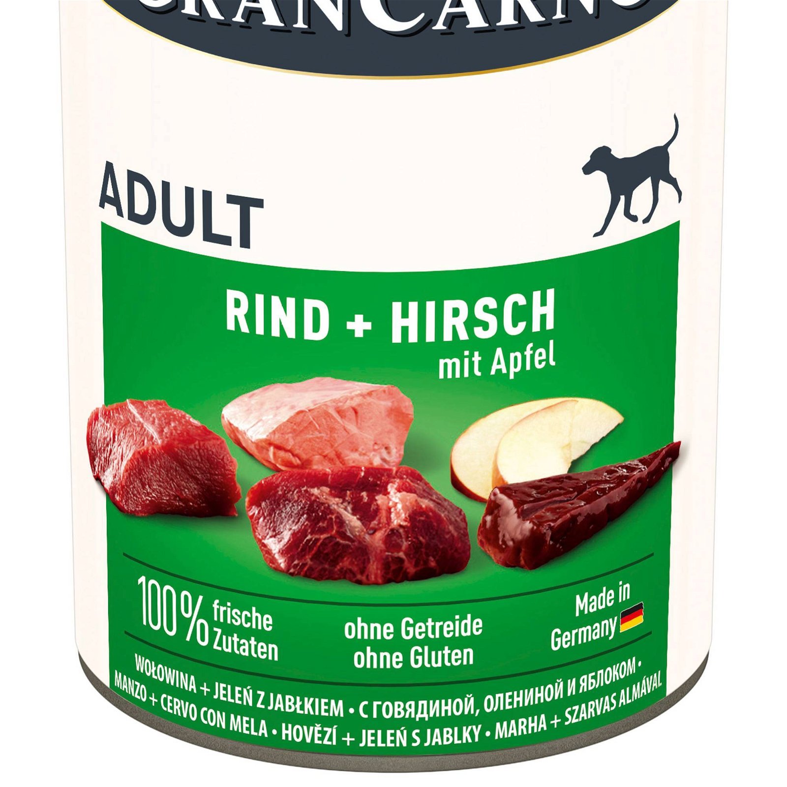 Hundefutter 'Animonda Cran Carno ® Adult', Rind, Hirsch & Apfel