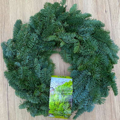 Adventskranz, Nobilistanne, rund gebunden, ca. 40 cm Ø Adventskranz, Nobilistanne, rund gebunden, ca. 40 cm Ø