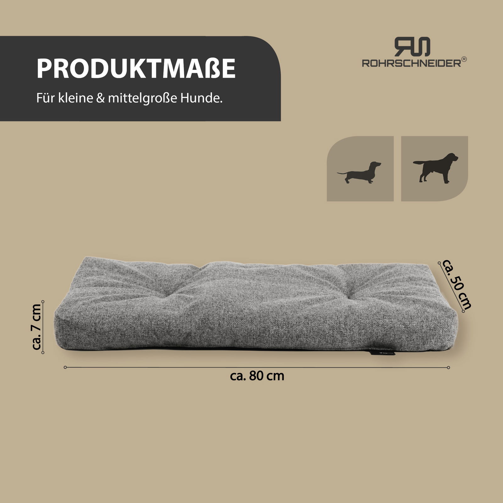 Silvio Design Tierkissen 'Ennie', grau, Größe 2, ca. 50 x 80 cm Silvio Design Tierkissen 'Ennie', grau, Größe 2, ca. 50 x 80 cm