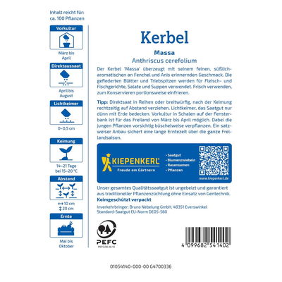 Gemüsesamen, Kerbel 'Massa' Gemüsesamen, Kerbel 'Massa'