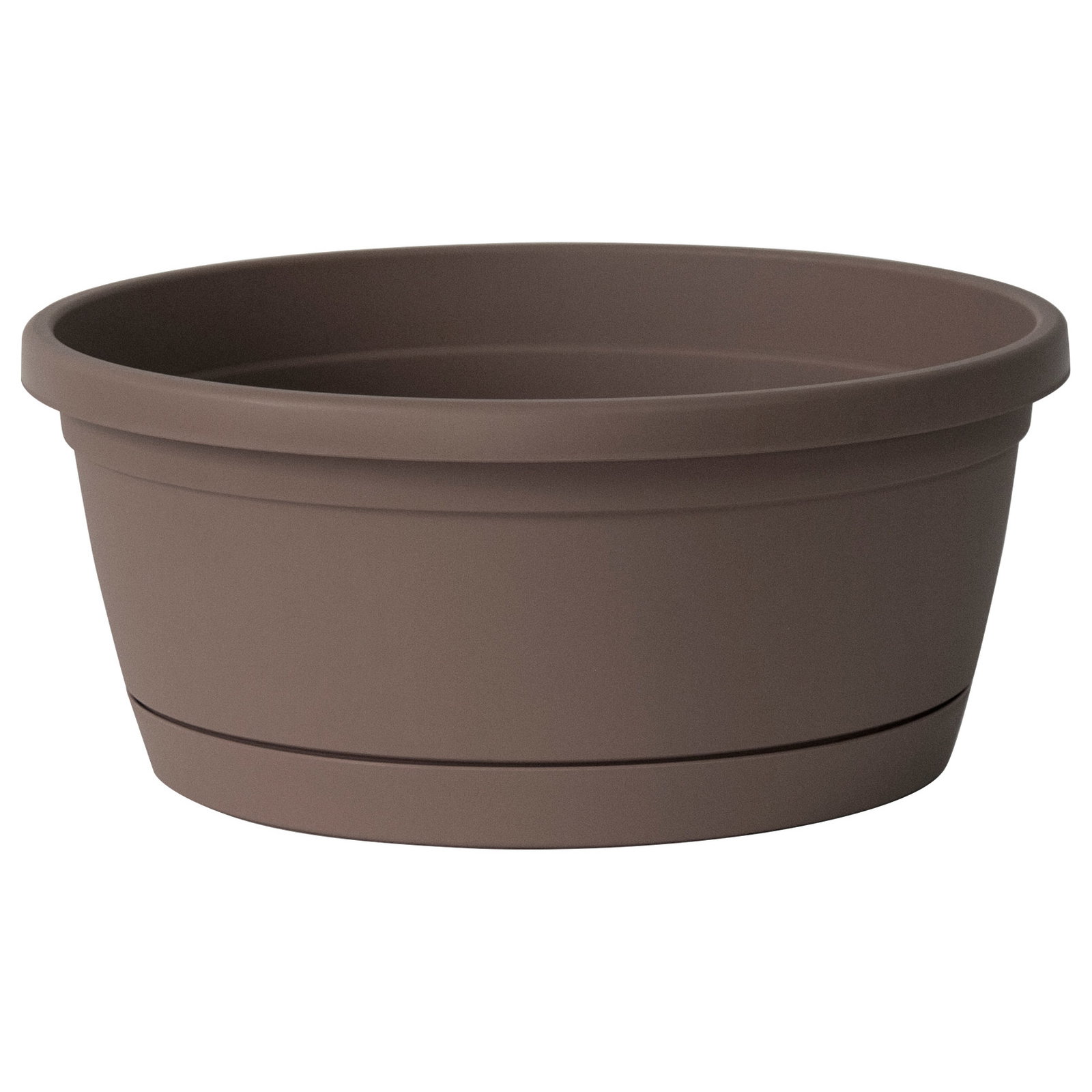 Euro 3 Plast Pflanzschale 'Libis', taupe, ca. Ø 25 x H 11 cm Euro 3 Plast Pflanzschale 'Libis', taupe, ca. Ø 25 x H 11 cm
