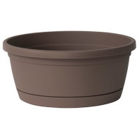 Euro 3 Plast Pflanzschale 'Libis', taupe, ca. Ø 25 x H 11 cm Euro 3 Plast Pflanzschale 'Libis', taupe, ca. Ø 25 x H 11 cm
