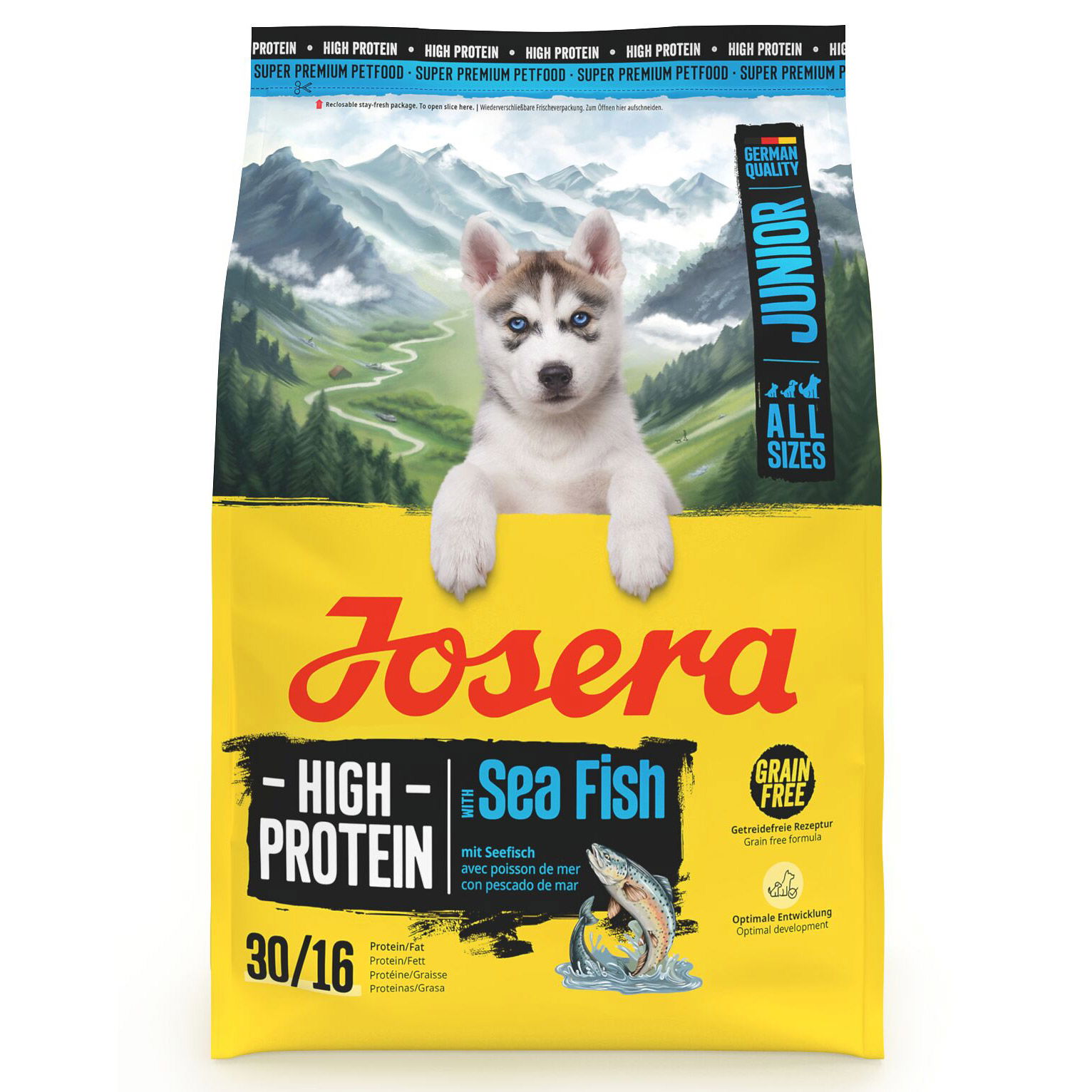 Josera Hundefutter High Protein Junior mit Seefisch, 3kg