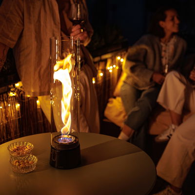 Höfats Tischfeuer 'Spin Air 1200', schwarz, Edelstahl, Ø13,8 x H54 cm Höfats Tischfeuer 'Spin Air 1200', schwarz, Edelstahl, Ø13,8 x H54 cm