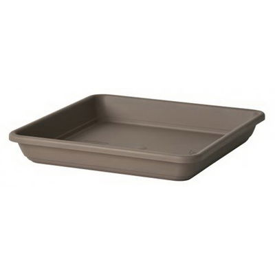 Euro 3 Plast Untersetzer 'Krea Quadro', taupe, ca. 29 x 29 x H 4,2 cm