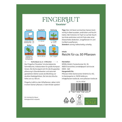 Kölles Beste Blumensamen, Fingerhut 'Excelsior'