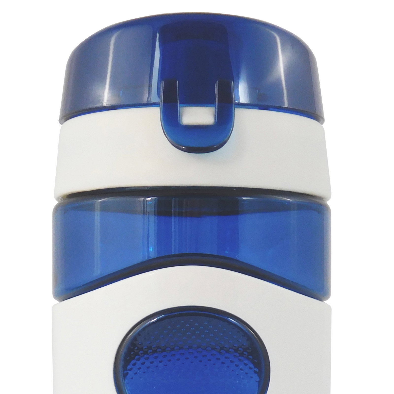 Trinkflasche 'Fresh', blau/weiß, ca. 720 ml