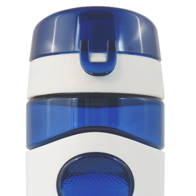 Trinkflasche 'Fresh', blau/weiß, ca. 720 ml