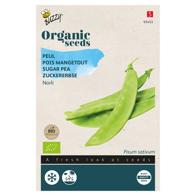 Bio Gemüsesamen, Bio-Zuckererbsev'Norli', grün, 20 g Bio Gemüsesamen, Bio-Zuckererbsev'Norli', grün, 20 g