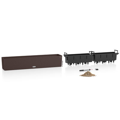 Lechuza 'Balconera Cottage 100', mokka, ca. 90 x 19 x H 19 cm