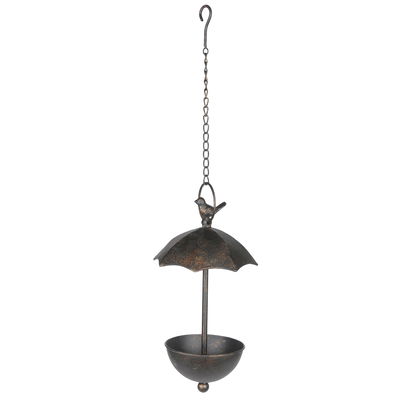 Vogeltränke mit Schirm zum Hängen, Ø 19 x H 35 cm Vogeltränke mit Schirm zum Hängen, Ø 19 x H 35 cm
