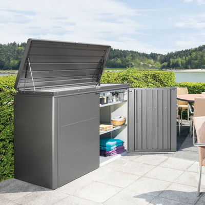 Biohort Gartenbox 'HighBoard' Gr. 160, dunkelgrau-metallic, ca. 160x70x118 cm