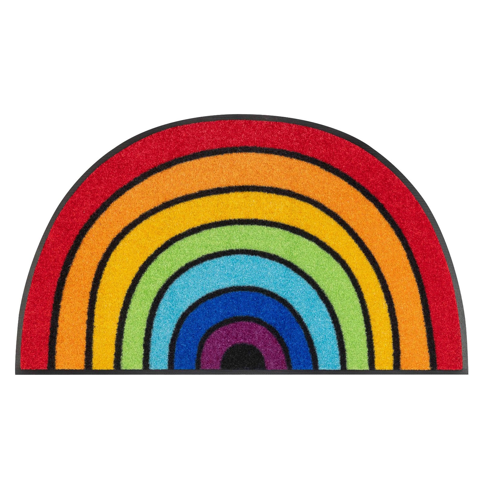 Kleen-Tex Fußmatte 'Round Rainbow', 50 x 85 cm