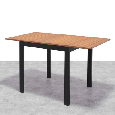 Ausziehtisch 'Kingsbury', schwarz/braun, 75/126 x 70 cm Ausziehtisch 'Kingsbury', schwarz/braun, 75/126 x 70 cm