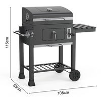 Holzkohlegrill 'Fuego', schwarz