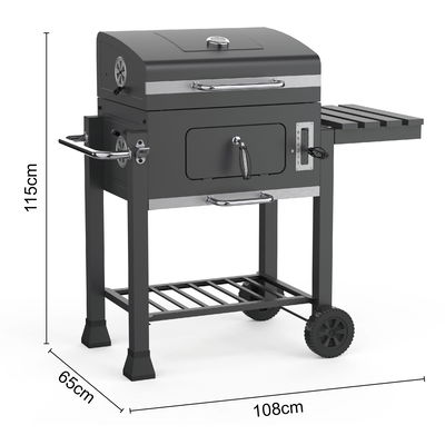 Holzkohlegrill 'Fuego', schwarz