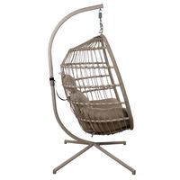 Sungörl Hängesessel 'Folt Prestige' inkl. Auflagen, anthrazit/braun