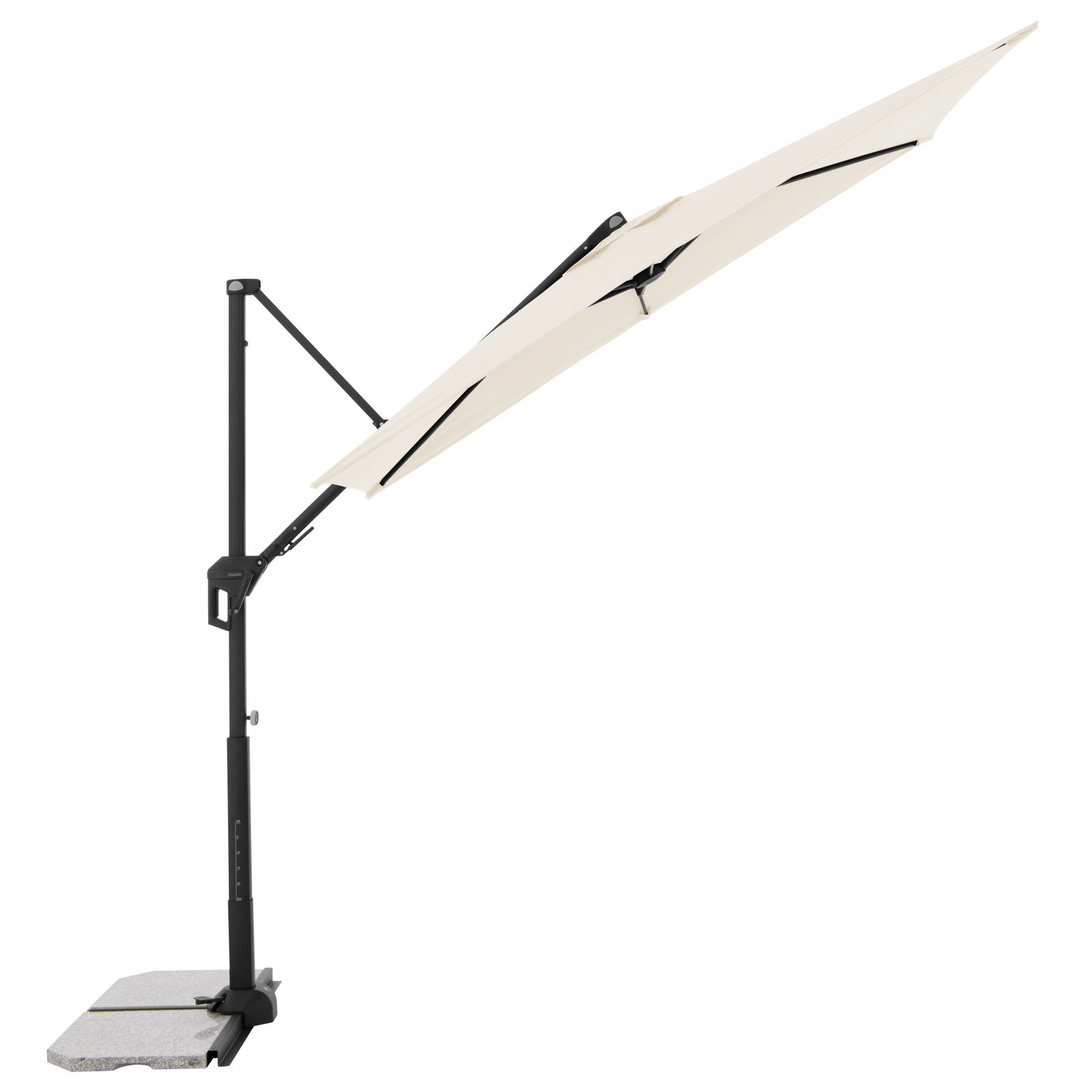 Doppler Pendelschirm 'Active', Green Edition City, natur, ca. 240 x 135 cm